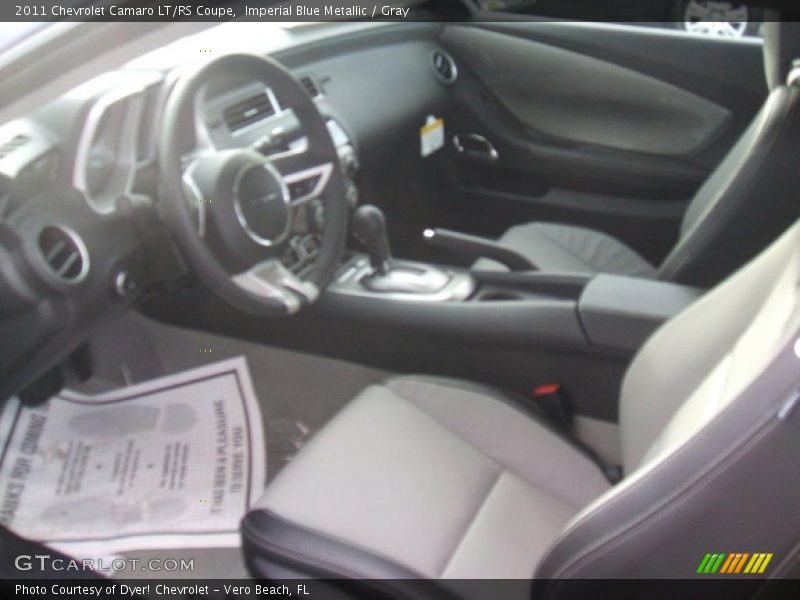 Imperial Blue Metallic / Gray 2011 Chevrolet Camaro LT/RS Coupe