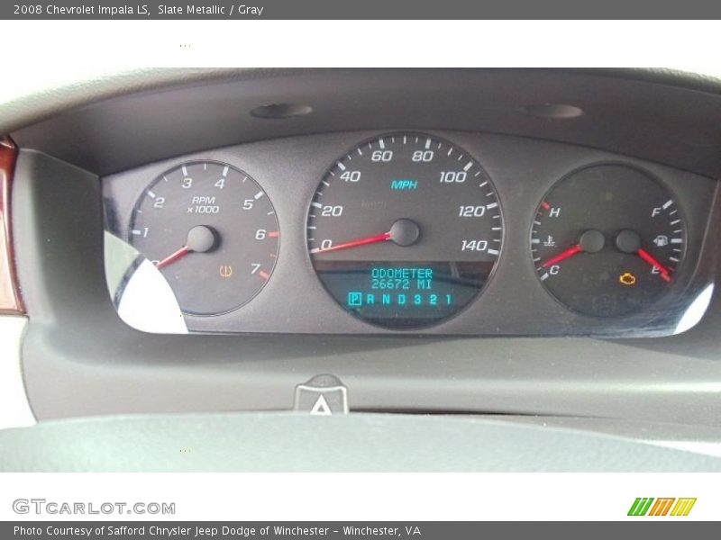 Slate Metallic / Gray 2008 Chevrolet Impala LS