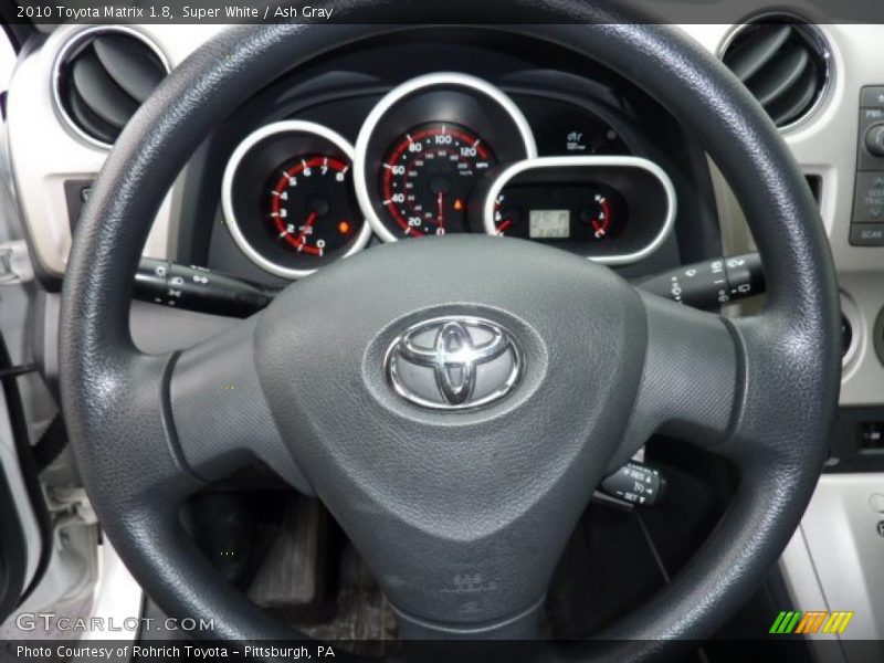 Super White / Ash Gray 2010 Toyota Matrix 1.8