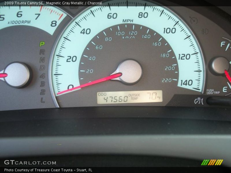 Magnetic Gray Metallic / Charcoal 2009 Toyota Camry SE