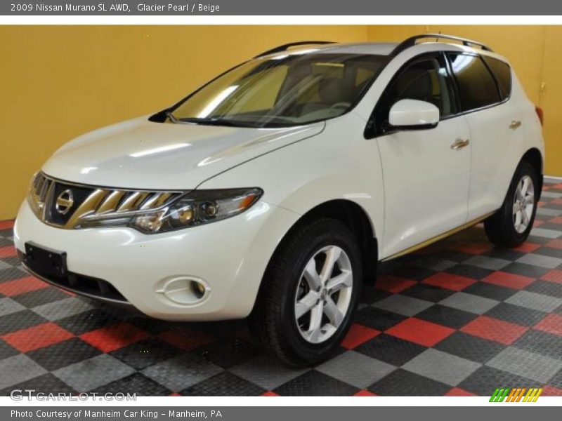 Glacier Pearl / Beige 2009 Nissan Murano SL AWD