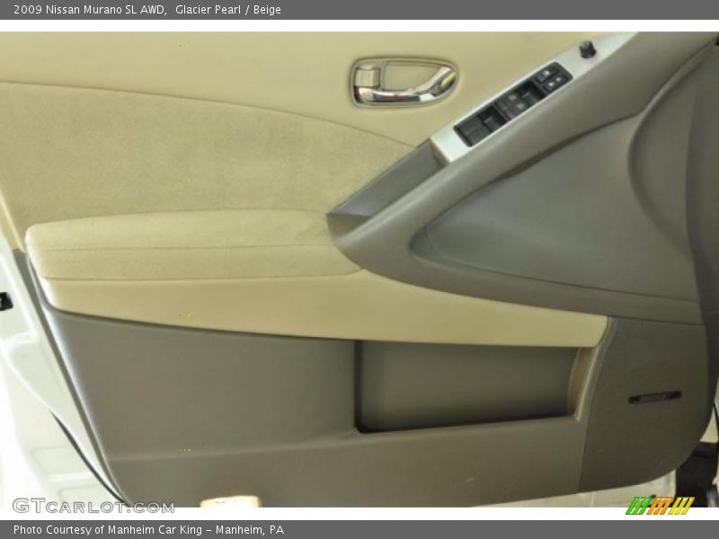 Glacier Pearl / Beige 2009 Nissan Murano SL AWD