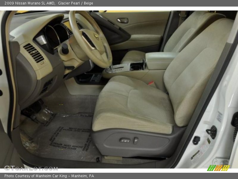 Glacier Pearl / Beige 2009 Nissan Murano SL AWD