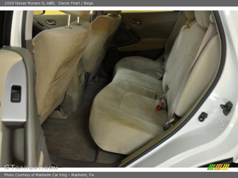 Glacier Pearl / Beige 2009 Nissan Murano SL AWD