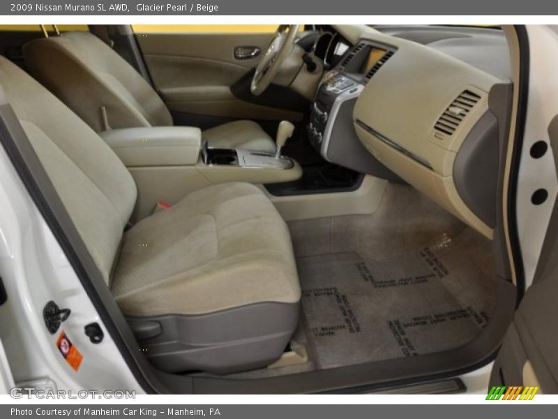 Glacier Pearl / Beige 2009 Nissan Murano SL AWD