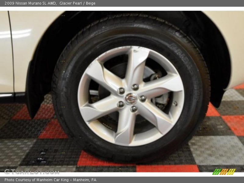 Glacier Pearl / Beige 2009 Nissan Murano SL AWD