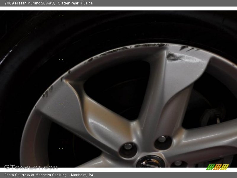 Glacier Pearl / Beige 2009 Nissan Murano SL AWD