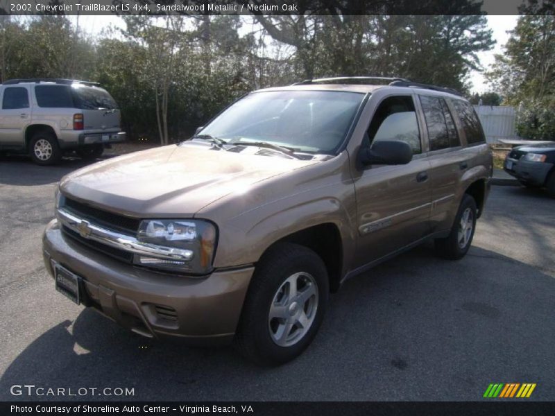 Sandalwood Metallic / Medium Oak 2002 Chevrolet TrailBlazer LS 4x4