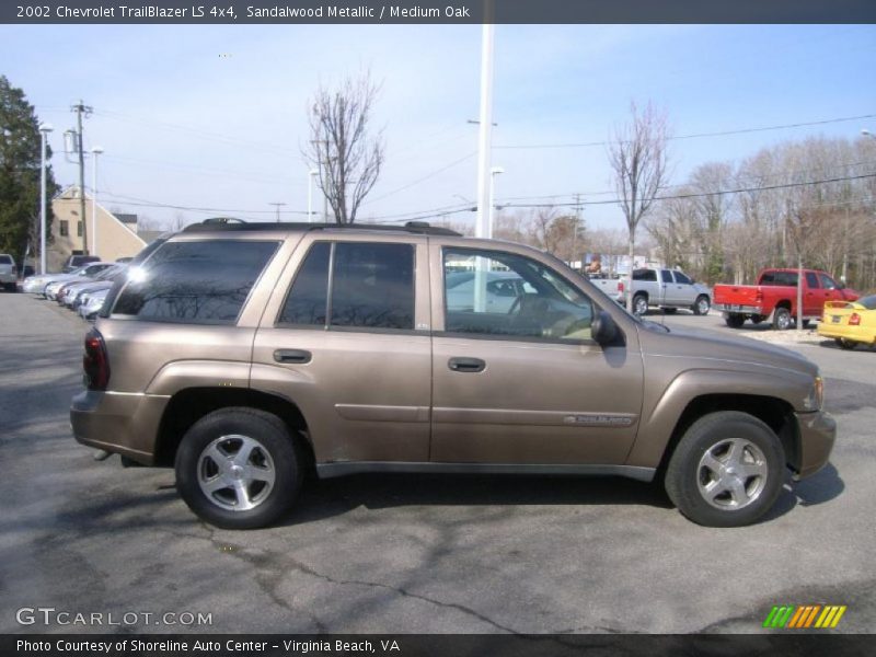 Sandalwood Metallic / Medium Oak 2002 Chevrolet TrailBlazer LS 4x4