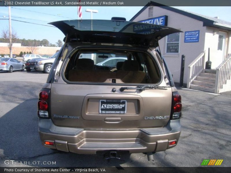 Sandalwood Metallic / Medium Oak 2002 Chevrolet TrailBlazer LS 4x4