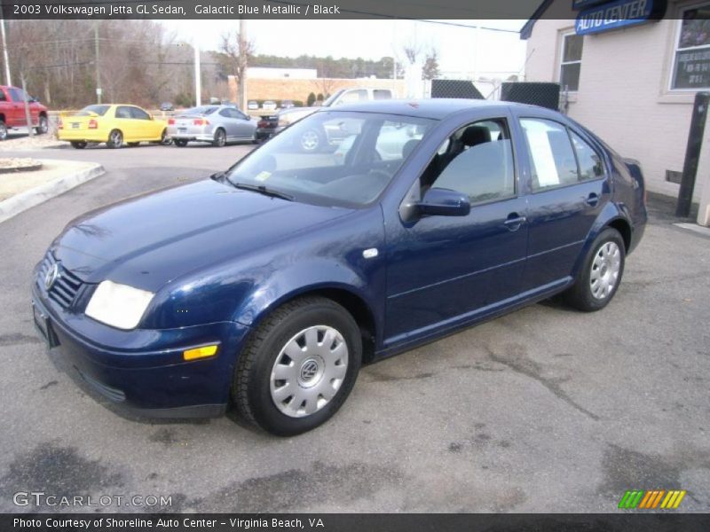 Galactic Blue Metallic / Black 2003 Volkswagen Jetta GL Sedan