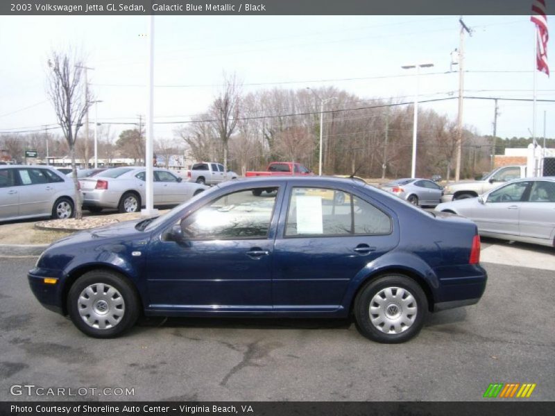 Galactic Blue Metallic / Black 2003 Volkswagen Jetta GL Sedan