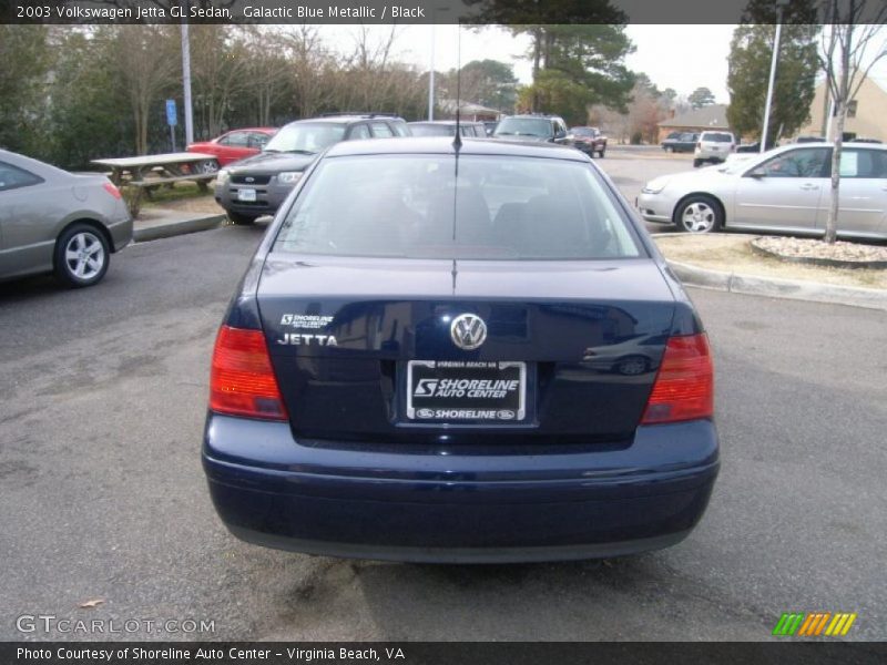 Galactic Blue Metallic / Black 2003 Volkswagen Jetta GL Sedan