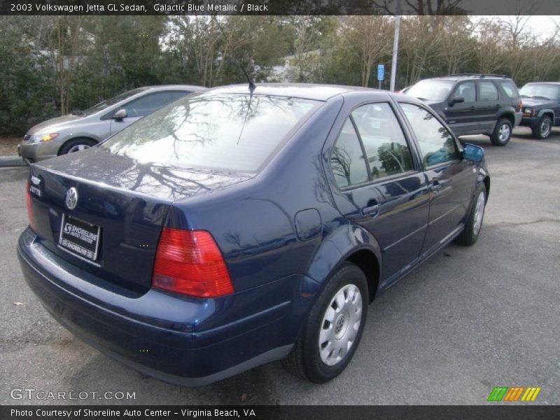 Galactic Blue Metallic / Black 2003 Volkswagen Jetta GL Sedan