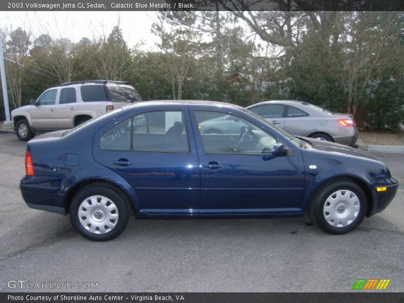 Galactic Blue Metallic / Black 2003 Volkswagen Jetta GL Sedan