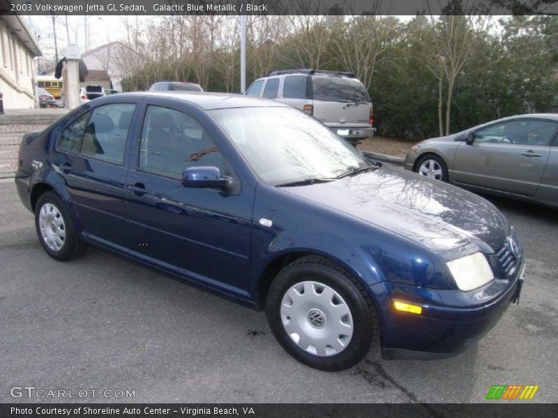 Galactic Blue Metallic / Black 2003 Volkswagen Jetta GL Sedan