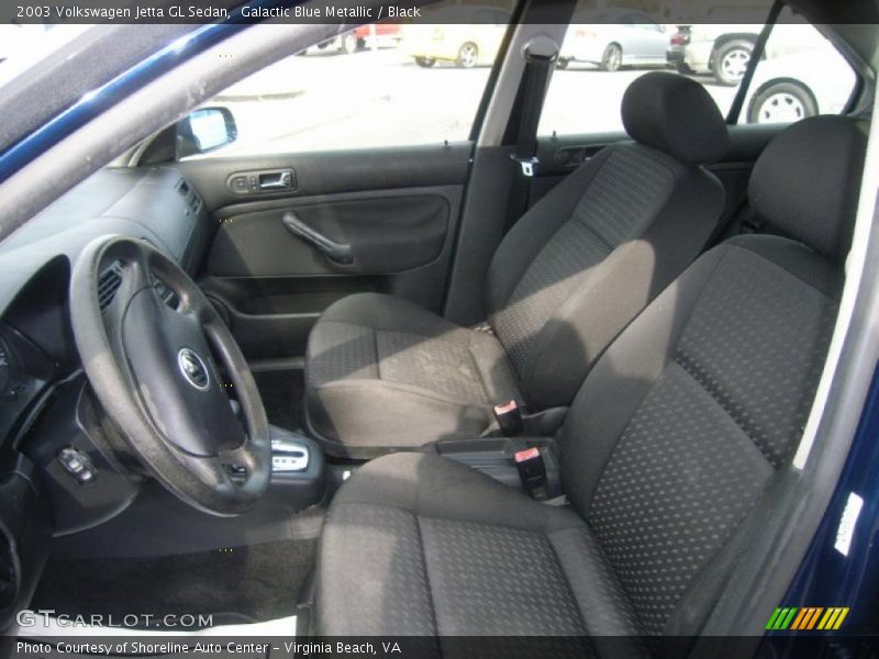 Galactic Blue Metallic / Black 2003 Volkswagen Jetta GL Sedan