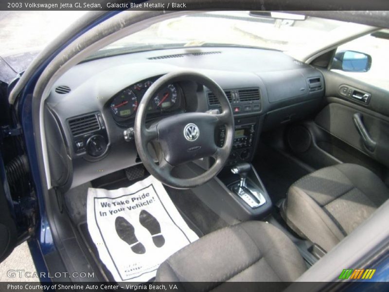 Galactic Blue Metallic / Black 2003 Volkswagen Jetta GL Sedan