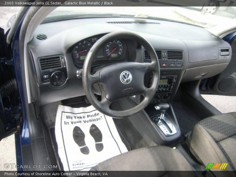 Galactic Blue Metallic / Black 2003 Volkswagen Jetta GL Sedan