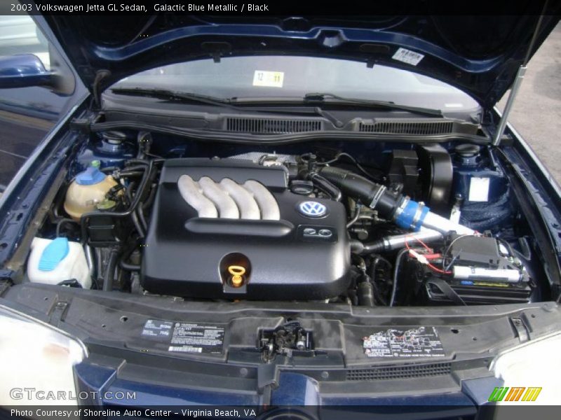 Galactic Blue Metallic / Black 2003 Volkswagen Jetta GL Sedan