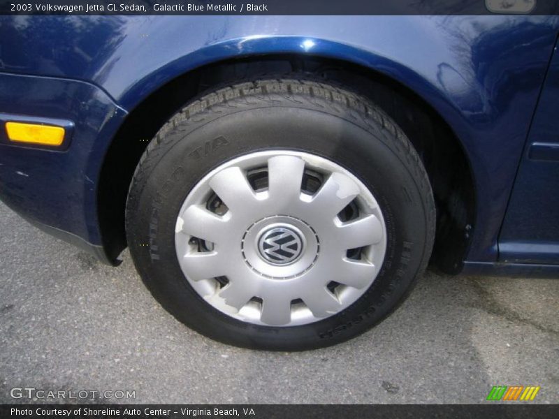 Galactic Blue Metallic / Black 2003 Volkswagen Jetta GL Sedan