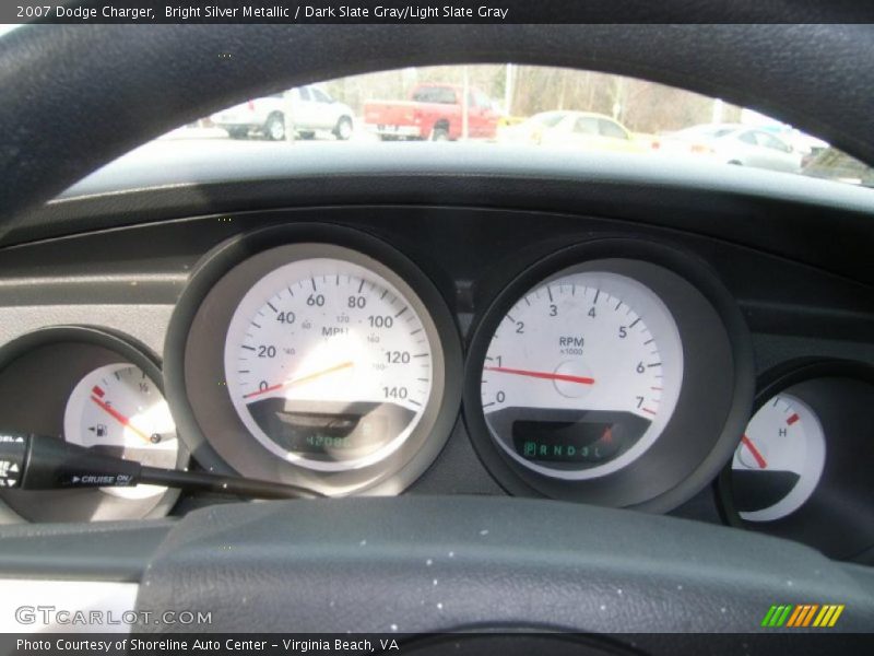Bright Silver Metallic / Dark Slate Gray/Light Slate Gray 2007 Dodge Charger