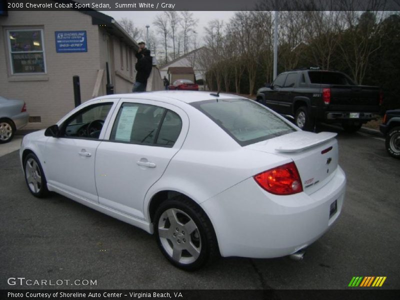 Summit White / Gray 2008 Chevrolet Cobalt Sport Sedan