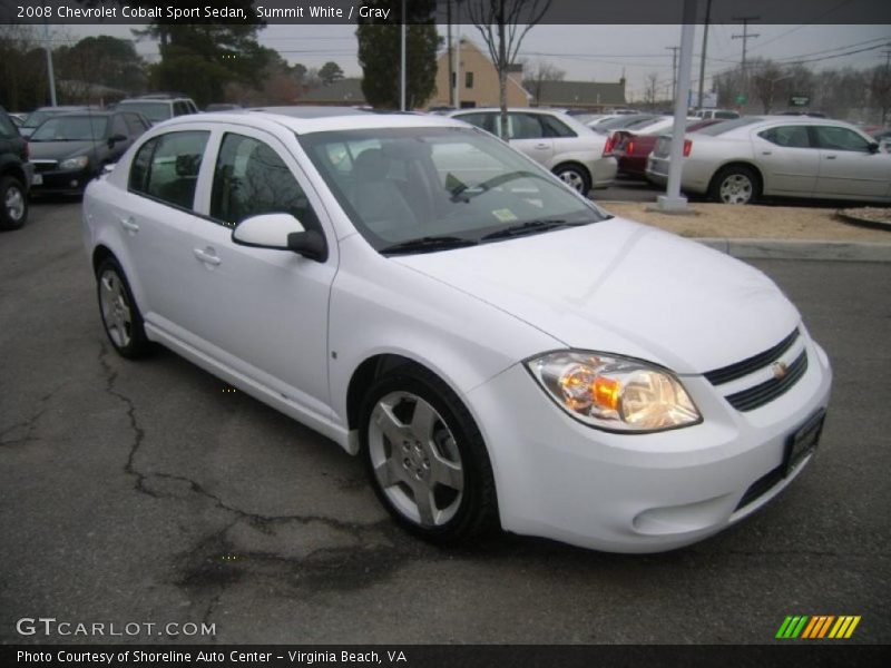 Summit White / Gray 2008 Chevrolet Cobalt Sport Sedan