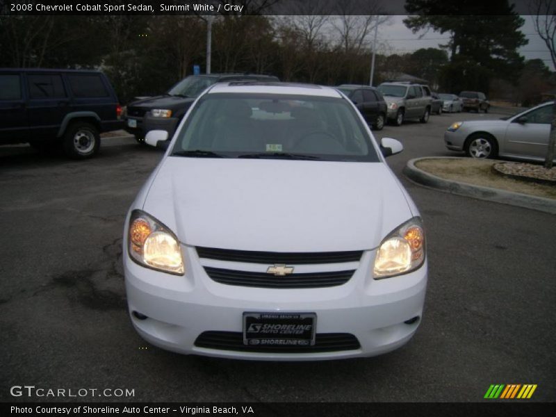 Summit White / Gray 2008 Chevrolet Cobalt Sport Sedan