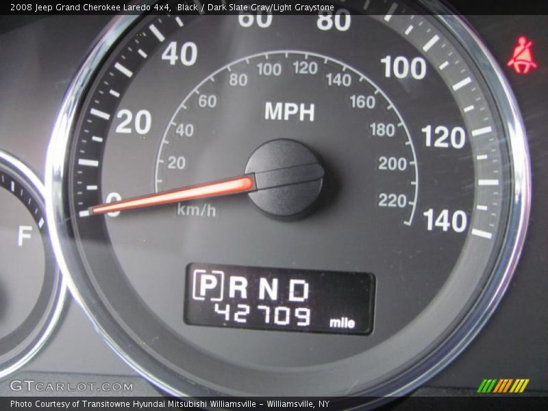 Black / Dark Slate Gray/Light Graystone 2008 Jeep Grand Cherokee Laredo 4x4