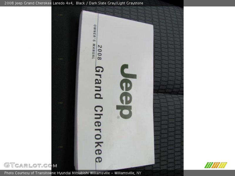 Black / Dark Slate Gray/Light Graystone 2008 Jeep Grand Cherokee Laredo 4x4