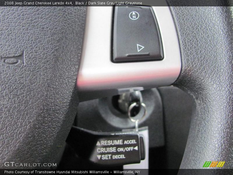 Black / Dark Slate Gray/Light Graystone 2008 Jeep Grand Cherokee Laredo 4x4