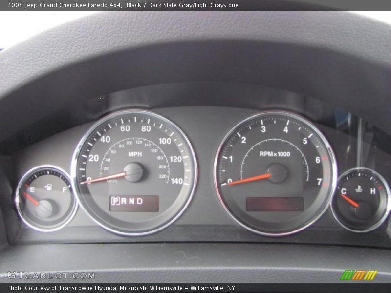Black / Dark Slate Gray/Light Graystone 2008 Jeep Grand Cherokee Laredo 4x4