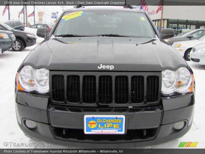 Black / Dark Slate Gray/Light Graystone 2008 Jeep Grand Cherokee Laredo 4x4