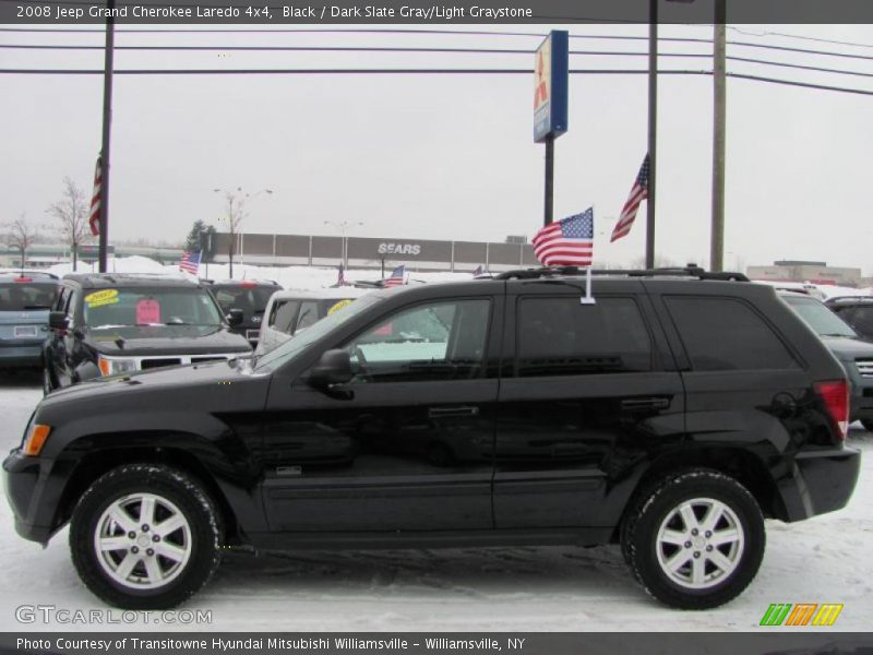 Black / Dark Slate Gray/Light Graystone 2008 Jeep Grand Cherokee Laredo 4x4