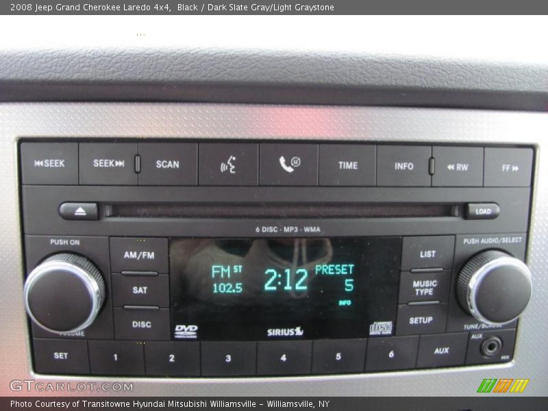 Black / Dark Slate Gray/Light Graystone 2008 Jeep Grand Cherokee Laredo 4x4