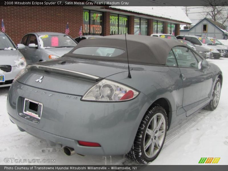 Satin Meisai Gray Pearl / Medium Gray 2008 Mitsubishi Eclipse Spyder GT