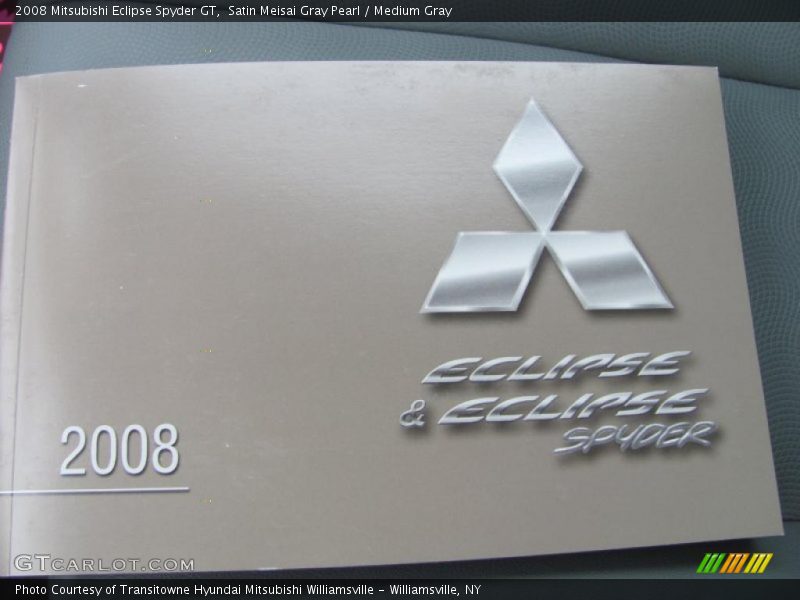 Satin Meisai Gray Pearl / Medium Gray 2008 Mitsubishi Eclipse Spyder GT