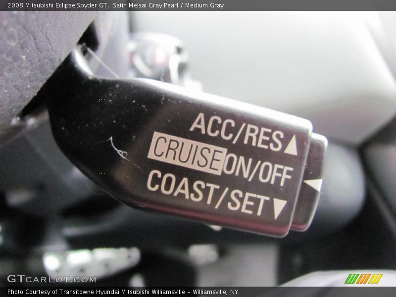 Satin Meisai Gray Pearl / Medium Gray 2008 Mitsubishi Eclipse Spyder GT