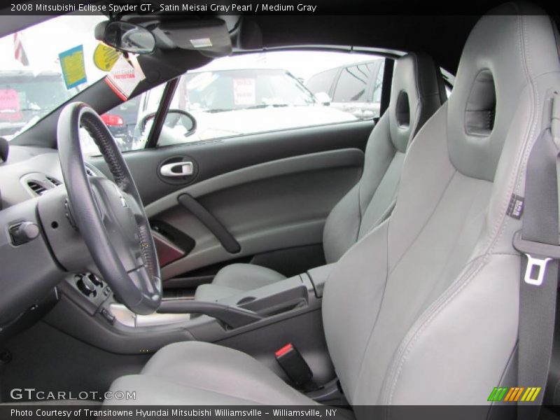 Satin Meisai Gray Pearl / Medium Gray 2008 Mitsubishi Eclipse Spyder GT