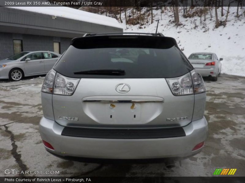 Tungsten Pearl / Light Gray 2009 Lexus RX 350 AWD