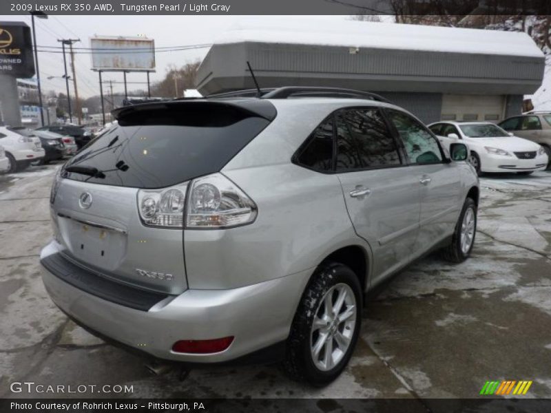 Tungsten Pearl / Light Gray 2009 Lexus RX 350 AWD