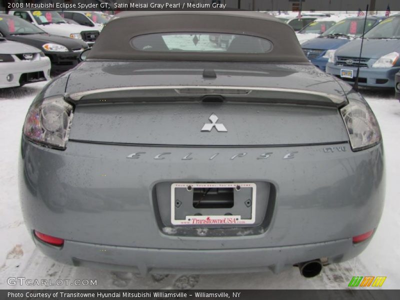 Satin Meisai Gray Pearl / Medium Gray 2008 Mitsubishi Eclipse Spyder GT