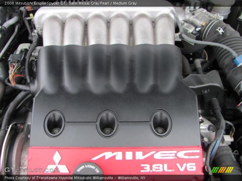 Satin Meisai Gray Pearl / Medium Gray 2008 Mitsubishi Eclipse Spyder GT