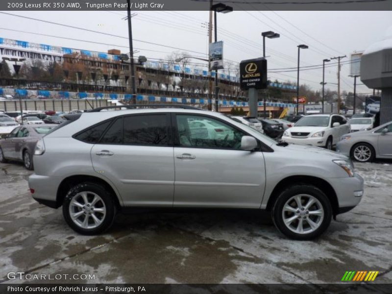 Tungsten Pearl / Light Gray 2009 Lexus RX 350 AWD