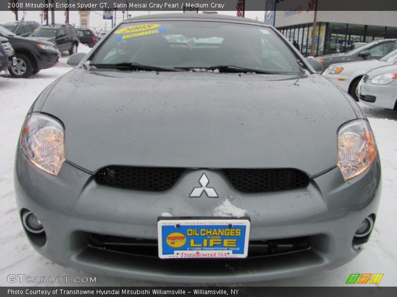 Satin Meisai Gray Pearl / Medium Gray 2008 Mitsubishi Eclipse Spyder GT