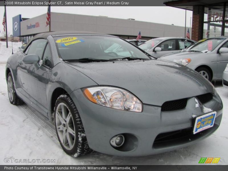 Satin Meisai Gray Pearl / Medium Gray 2008 Mitsubishi Eclipse Spyder GT