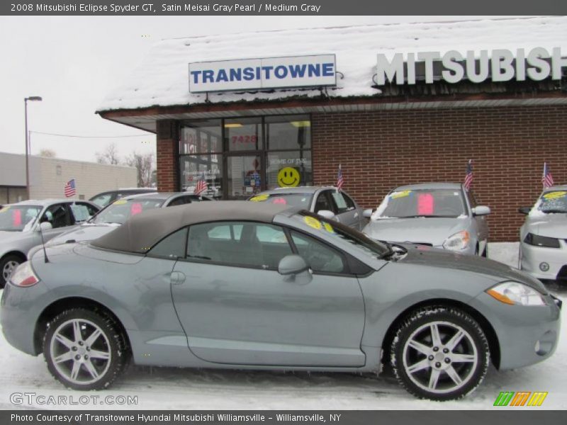 Satin Meisai Gray Pearl / Medium Gray 2008 Mitsubishi Eclipse Spyder GT