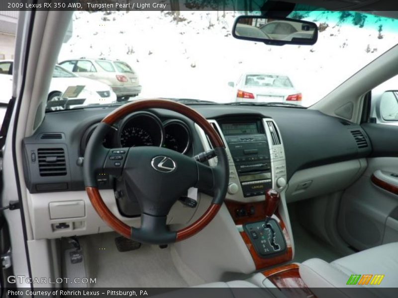 Tungsten Pearl / Light Gray 2009 Lexus RX 350 AWD