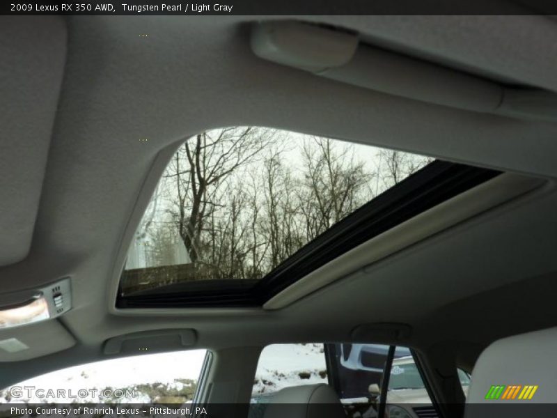 Tungsten Pearl / Light Gray 2009 Lexus RX 350 AWD
